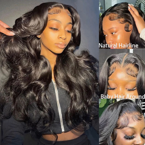 12A Cranberry 13x6 HD Lace Front Body Wave 180% Density With Baby Hair Skin Melt Long Wig
