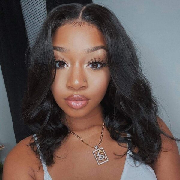 Cranberry Body Wave Lace Front Bob Wigs Short Brazilian Human Hair Wigs For Black Women