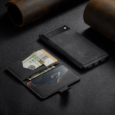 2 in 1 Magnetic Wallet Case For Google Pixel - onlinemegasale.com