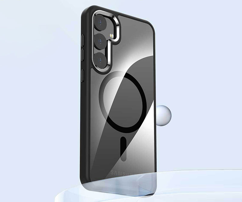 Samsung Magsafe Series | Metal Lens Ring Transparent Mobile Phone Case - onlinemegasale.com Samsung Magsafe Series | Metal Lens Ring Transparent Mobile Phone Case - onlinemegasale.com