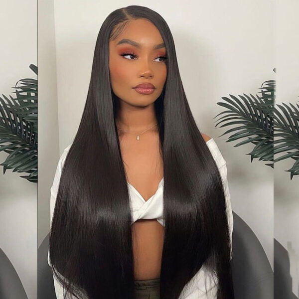 10A Cranberry 13x4/4X4 Lace Front Wigs Peruvian Silky Straight Human Hair Wigs 180% Density Pre-plucked