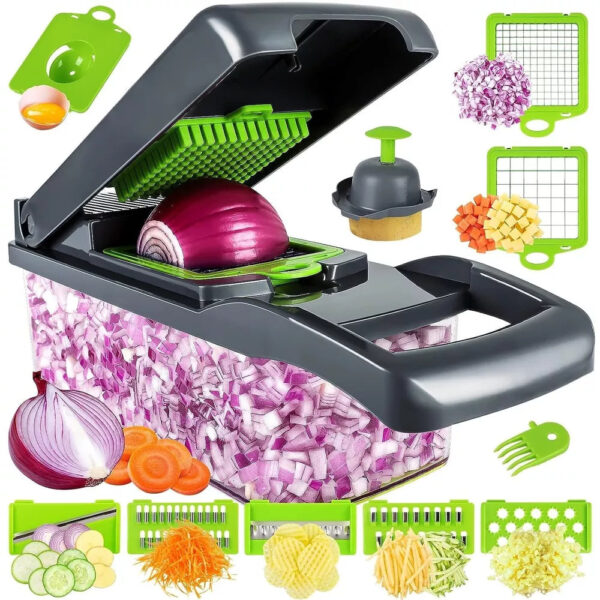 Multifunctional Vegetable Onion Chopper Slicer
