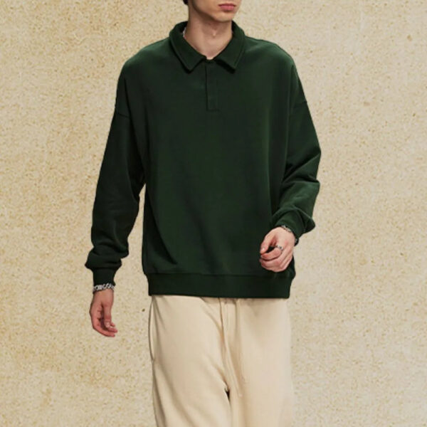 Men's Collared Neck Long Sleeve Polo