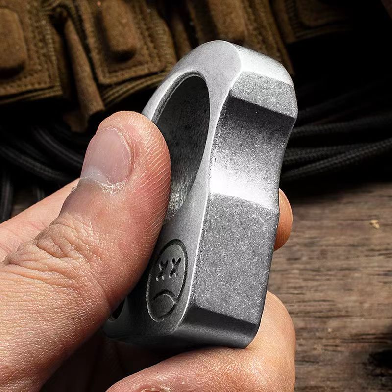Tiger finger defense portable single finger fist buckle hand mouth - onlinemegasale.com