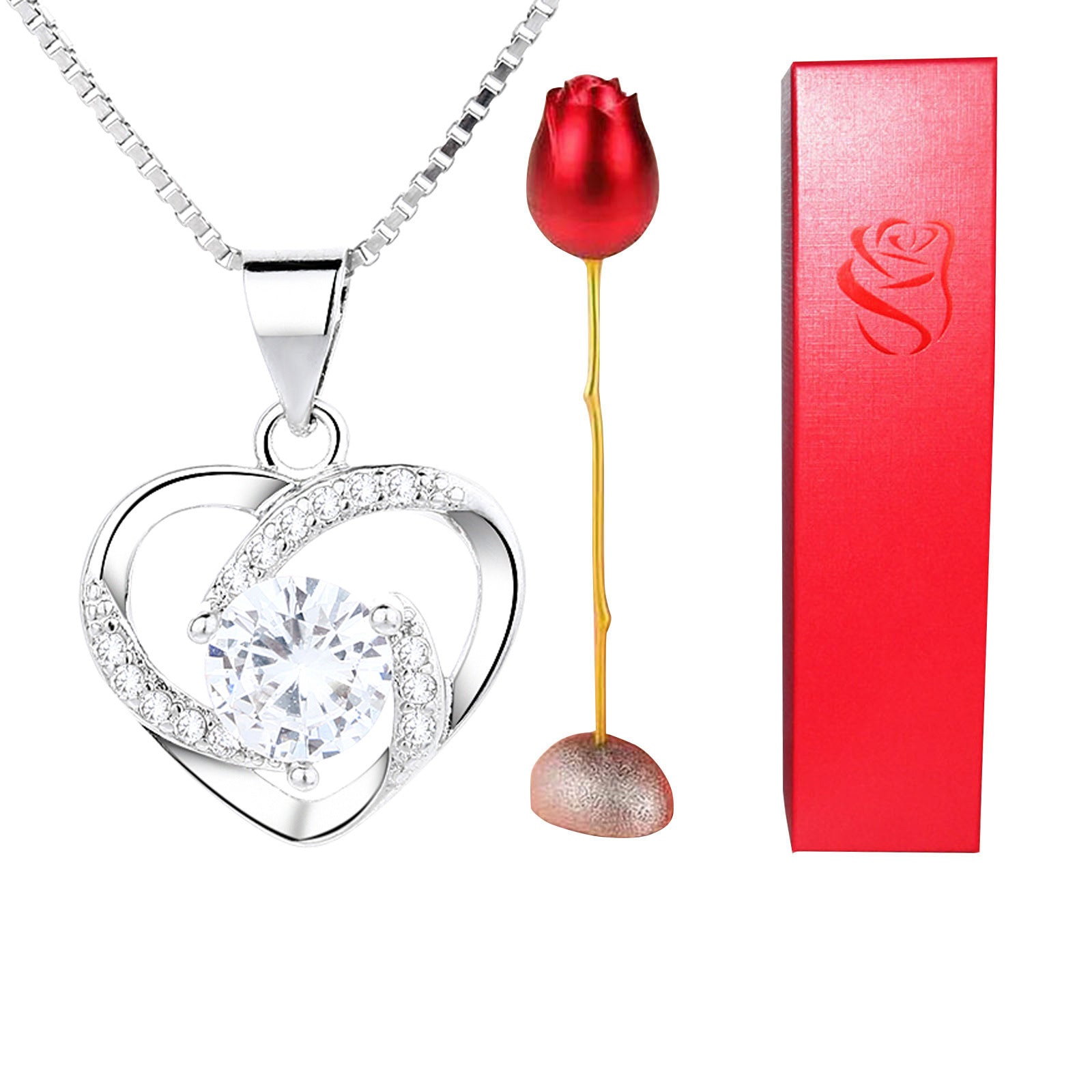 1615961292684 Rose Heart Necklace - onlinemegasale.com