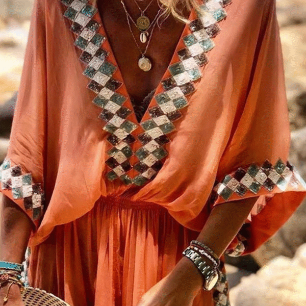 Chic and Relaxed Women's V-Neck Loose Jumpsuit for Ultimate Comfort