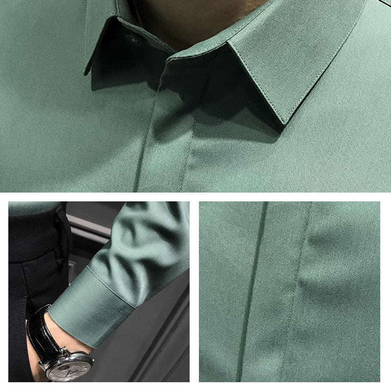 🔥2025 HOT SALE🔥Men's Wrinkle-Free Button-Down Shirt - onlinemegasale.com
