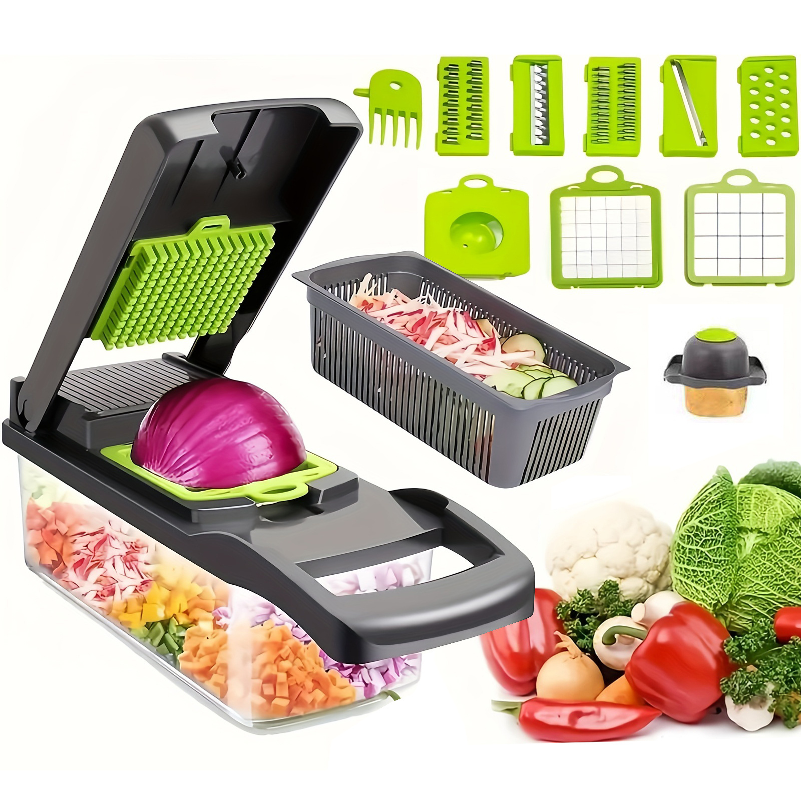 15pcs Vegetable Chopper - onlinemegasale.com