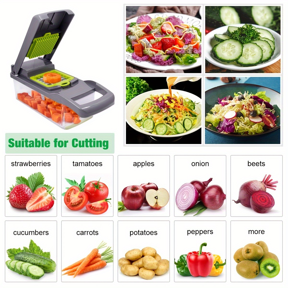15pcs Vegetable Chopper - onlinemegasale.com