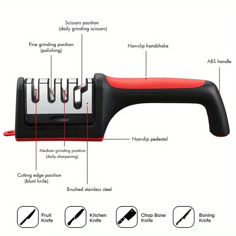 4-Stage Professional Knife Sharpener - onlinemegasale.com