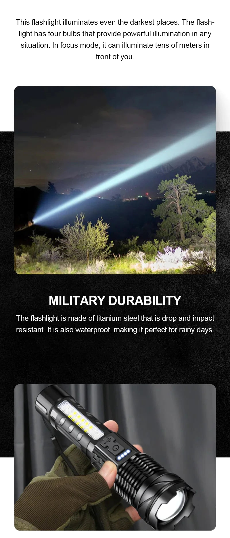 Tactical Flashlight - onlinemegasale.com