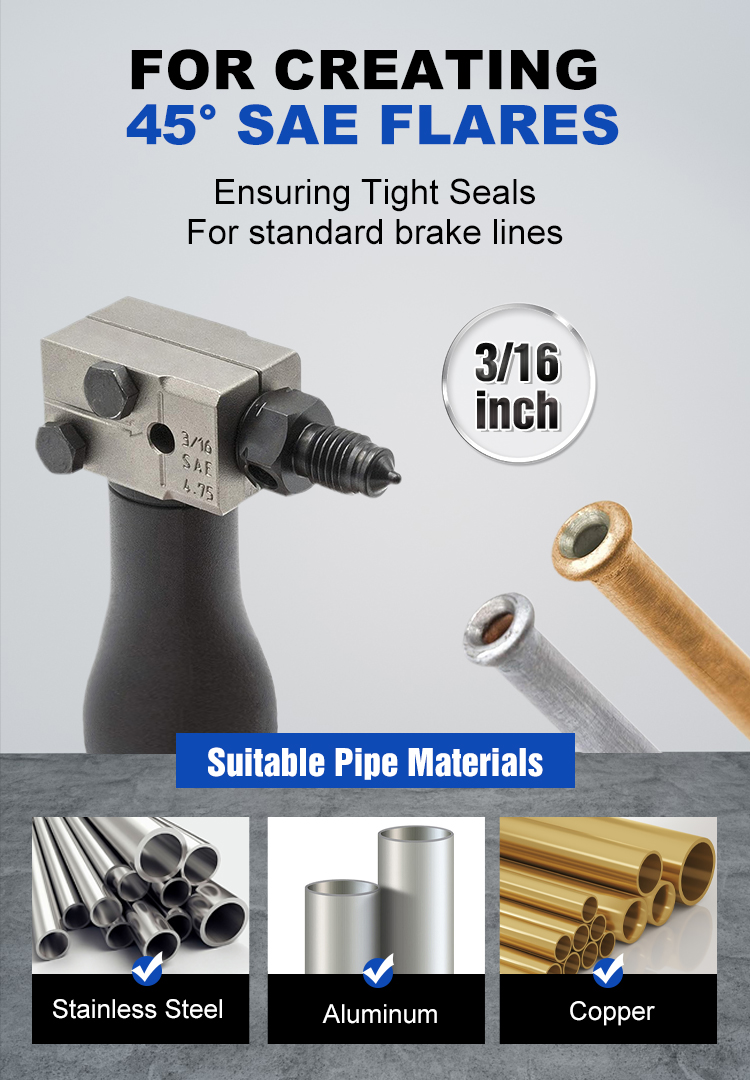 Universal Automotive Brake Pipe Flaring Tool Kit - onlinemegasale.com