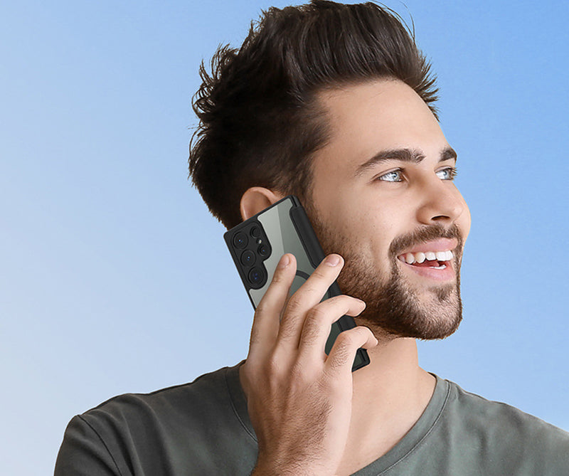 Samsung Magsafe Series | Magsafe Stand Flip Leather Case - onlinemegasale.com Samsung Magsafe Series | Magsafe Stand Flip Leather Case - onlinemegasale.com