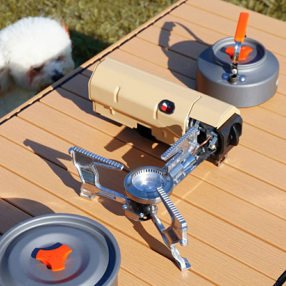 Compact Folding Spyder Camping Gas Stove - onlinemegasale.com
