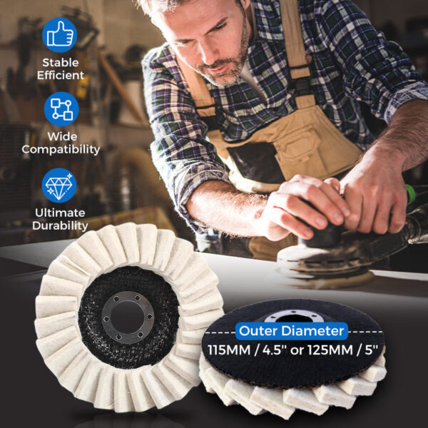 💯HOT SALE🔥Wool Felt Flap Polishing Disc💥Buy 1 Get 1 Free