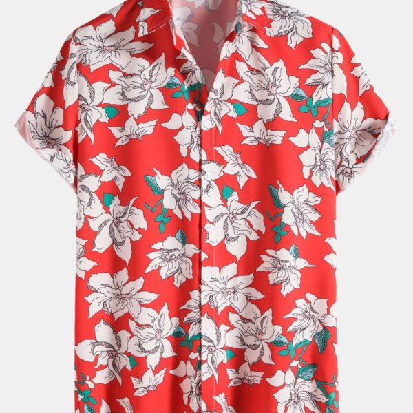 Tropical Print Resort Shirt