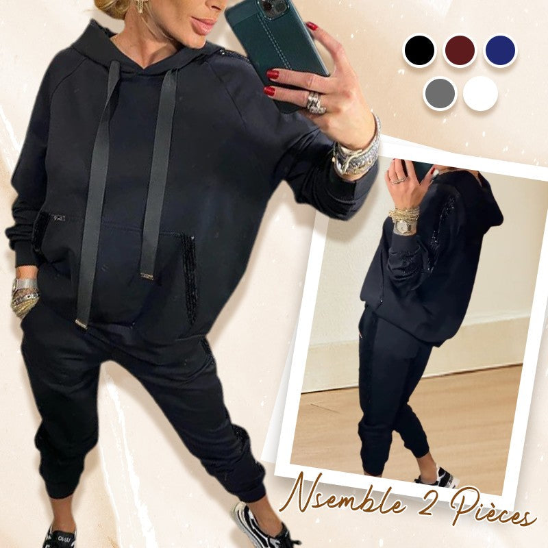 1_7a035414-9d97-4043-9598-21d1748794d4 🔥2025 Hot Sale🔥 Women's 2 Piece Set Drawstring Hooded Tops & Pants - onlinemegasale.com