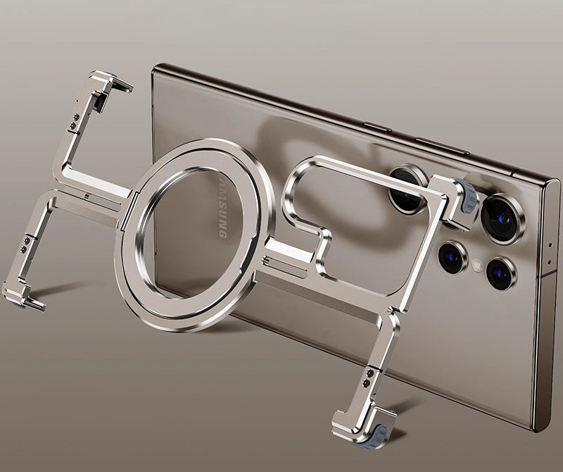 Samsung Magsafe Series | Metal Frame Anti-Fall Magnetic Holder Mobile Phone Case - onlinemegasale.com