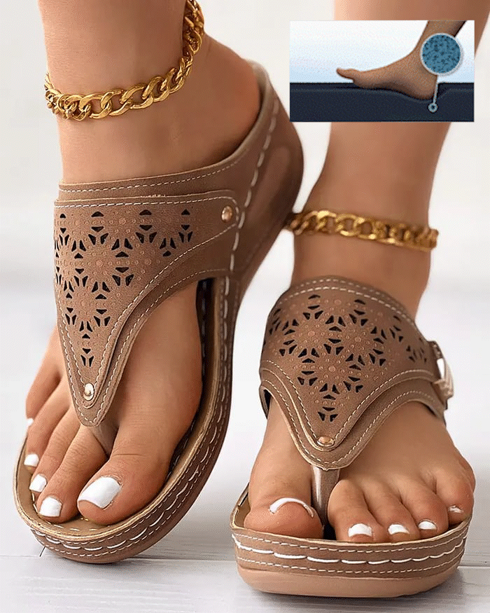💥2025 HOT SALE🔥Women's Soft Sole Hollow-Out Sandals👟 - onlinemegasale.com