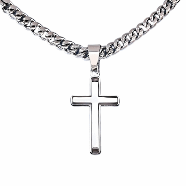 Stainless Steel Curb Chain Necklace