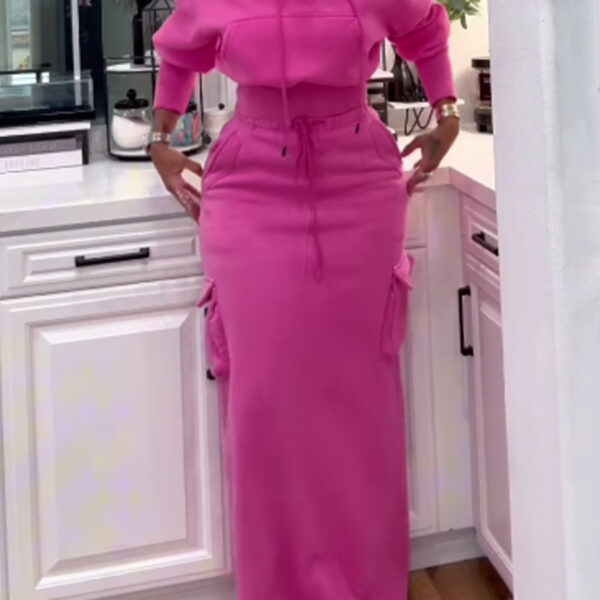 Rosemary™ - Hoodie and Long Skirt Set