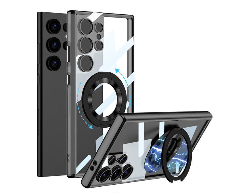 Samsung Magsafe Series | 360° Rotating Metal Stand Phone Case - onlinemegasale.com