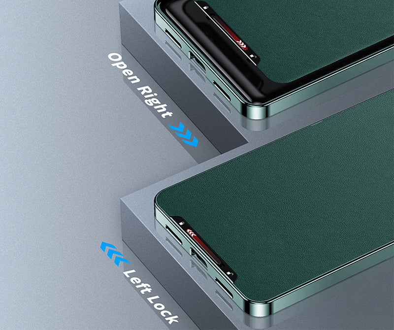 Samsung Magsafe Series | Locking Genuine Leather Case - onlinemegasale.com