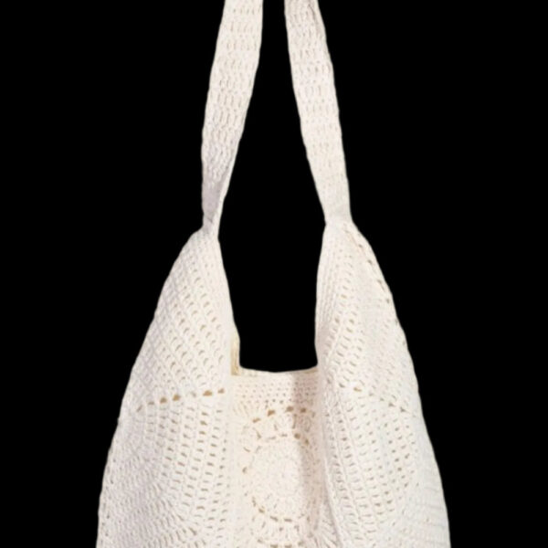 Fame Braided Panels Hobo Shoulder Tote Bag
