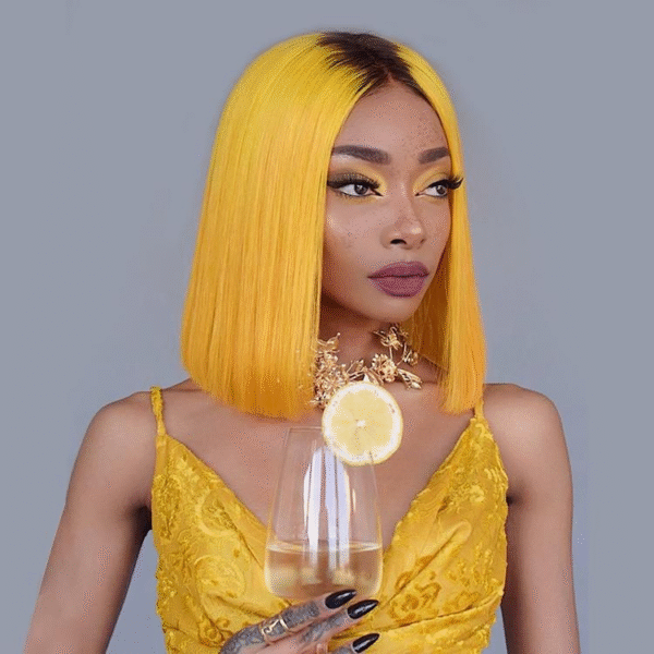 Cranberry 1B/Neon 10-14" BOB 13X4 Lace Frontal Wig