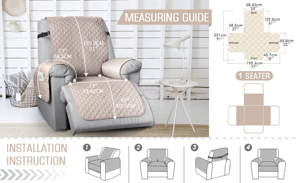 Non-Slip Recliner Chair Cover - onlinemegasale.com 2