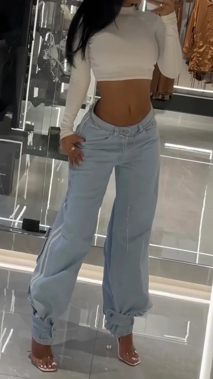 Amor™ - Casual Style Jeans Trousers - onlinemegasale.com