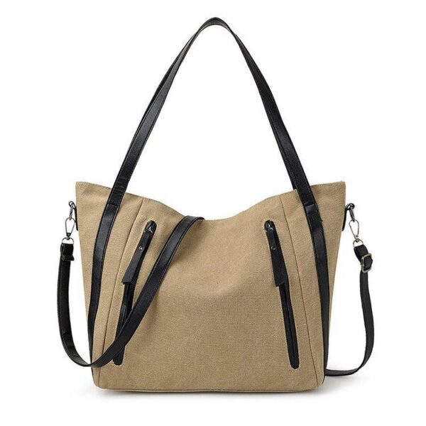 Women crossbody bag Canvas Leather