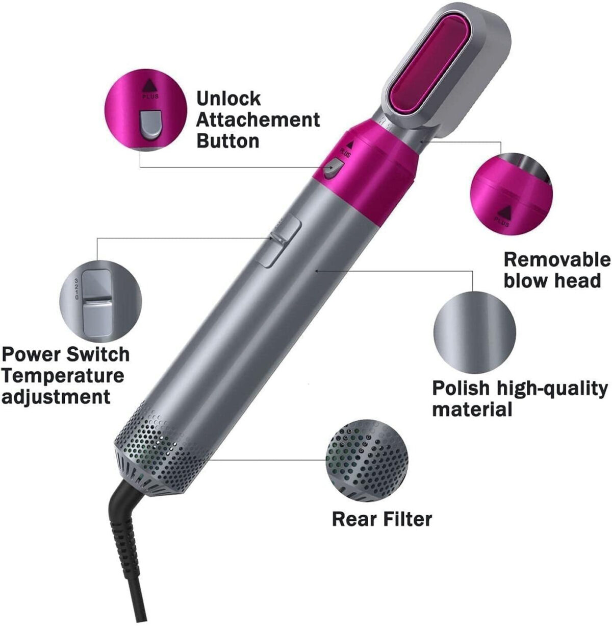 🔥 LIMITED TIME SPECIAL SALE 50% OFF ❤️ - Newest 5-in-1 Professional Styler - onlinemegasale.com