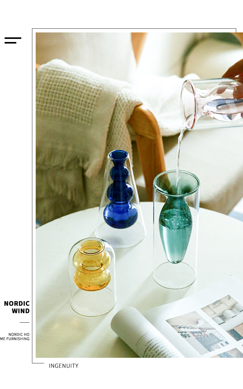 transparent glass vase - onlinemegasale.com