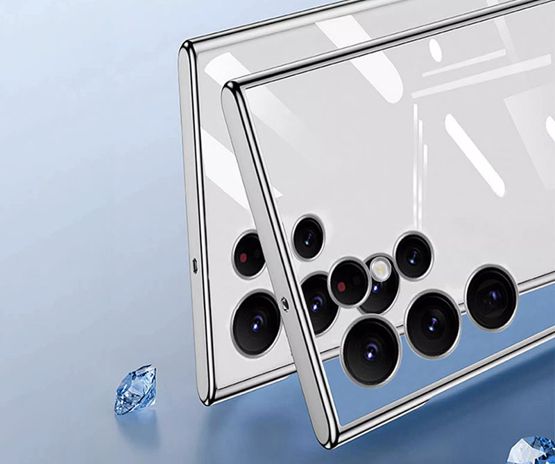 Samsung Magsafe Series | Transparent Electroplating Mobile Phone Case - onlinemegasale.com