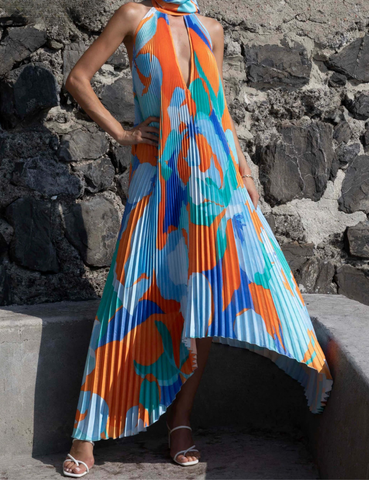 Sydney™ - Pleated Maxi Dress - onlinemegasale.com