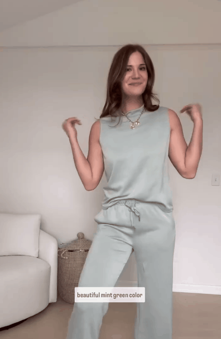 💕2025 Hot Sale 50% OFF🔥2025 New Women's Sleeveless Top & Wide-Leg Pants 2-Piece Set - onlinemegasale.com