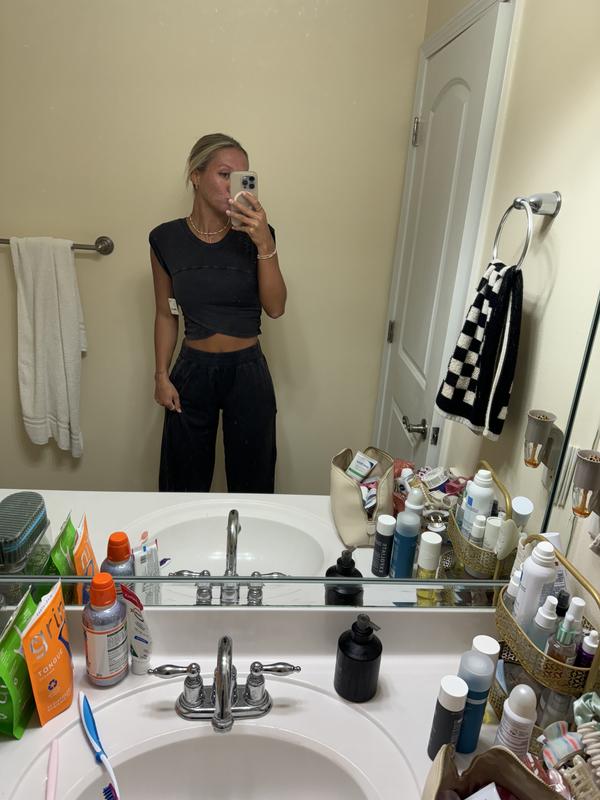 Jena - Loose-fitting trouser and cross-top set - onlinemegasale.com