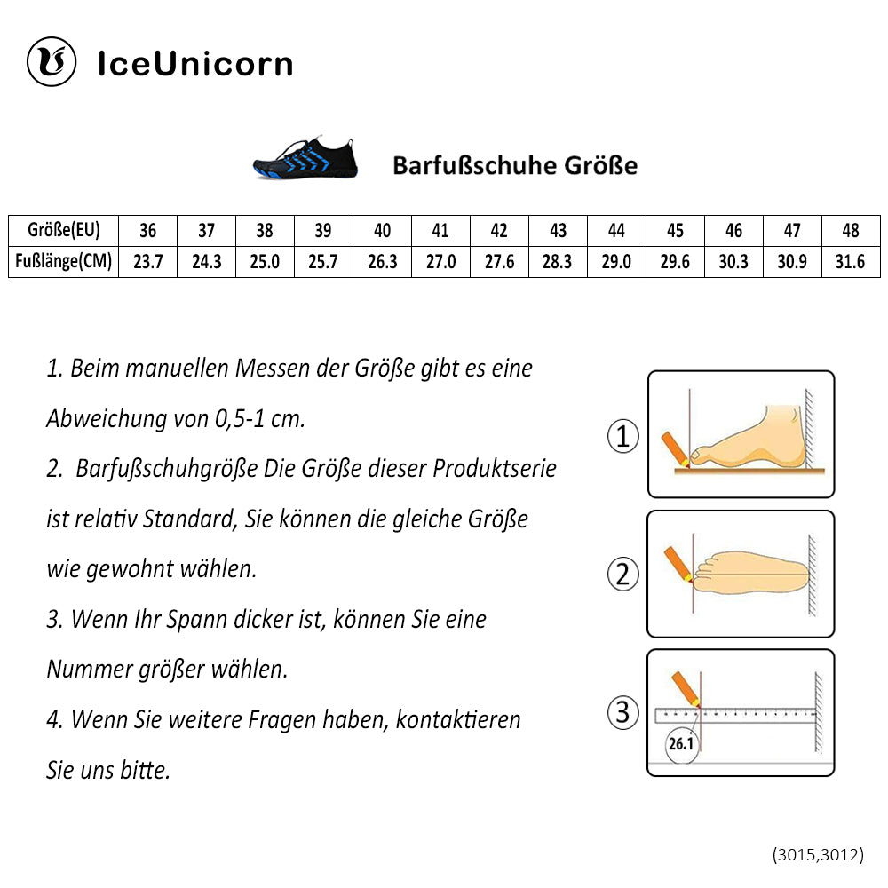 IceUnicorn Damen Barfußschuhe 3015 - onlinemegasale.com