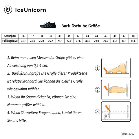 IceUnicorn Herren Barfußschuhe 3015 - onlinemegasale.com