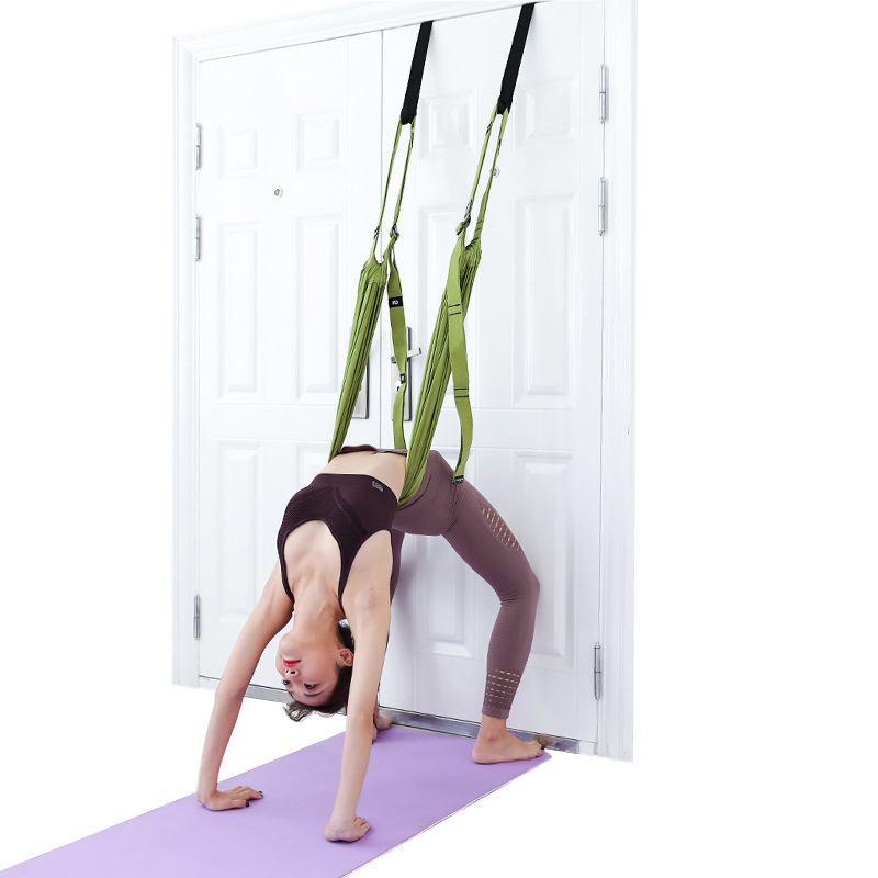 Yoga Auxiliary Stretch Belt Yoga Strap Hammock Swing Stretching Anti-gravity Inversion Exercises - onlinemegasale.com