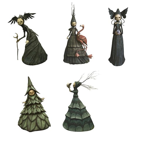 Nightmare Witch Resin Crafts Halloween Garden Decoration - onlinemegasale.com
