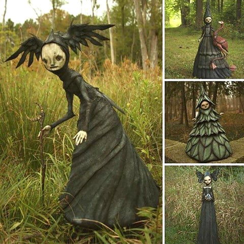Nightmare Witch Resin Crafts Halloween Garden Decoration - onlinemegasale.com