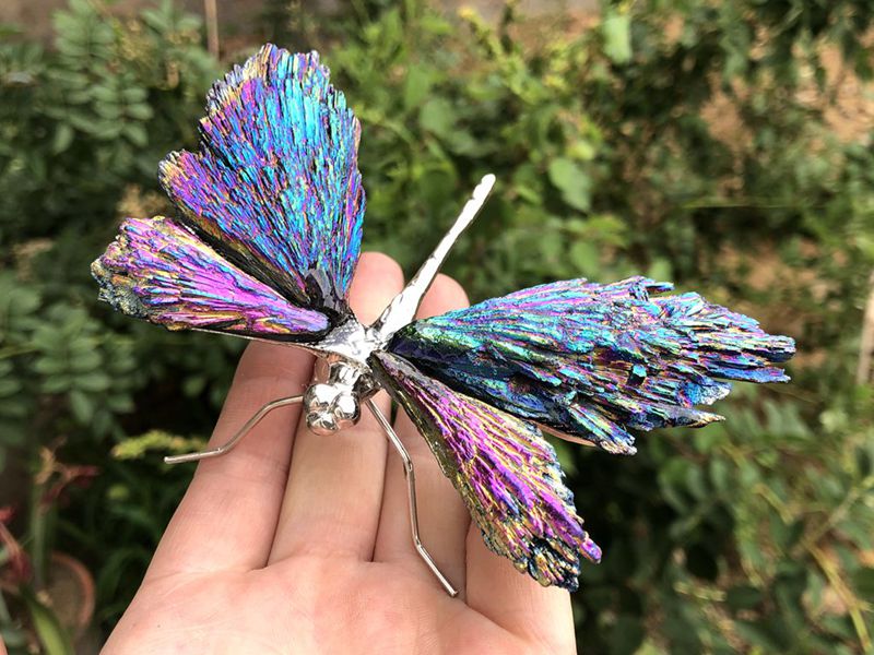 AURA TOURMALINE KYANITE DRAGONFLY - onlinemegasale.com