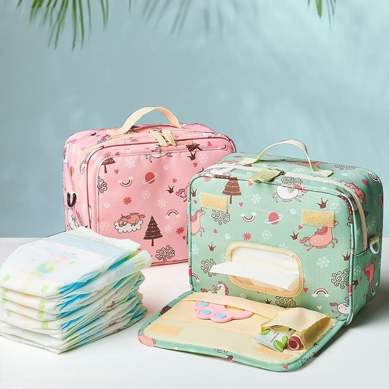 34a9750c-d612-4523-a901-065895ed2e83 Wet/Dry Printed Baby Bag - onlinemegasale.com