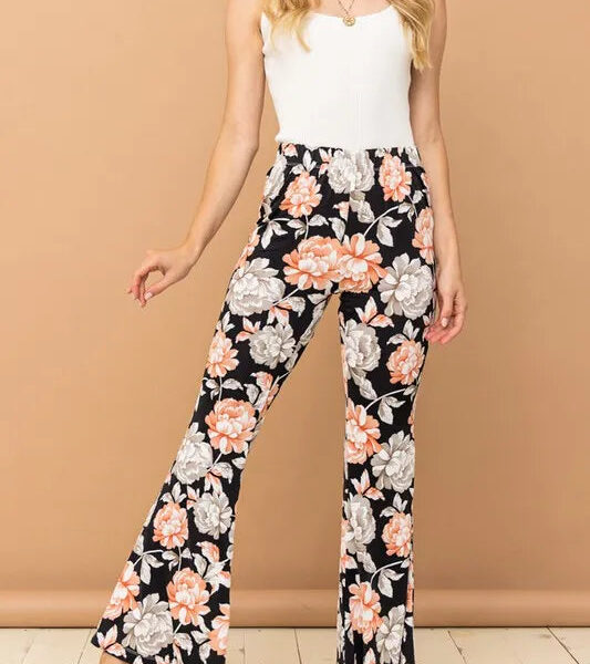 And The Why Wrinkle-Free Stretch Bell Bottom Flare Pants
