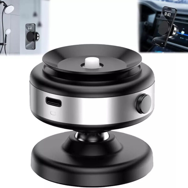 Vacuum magnetic mobile phone holder
