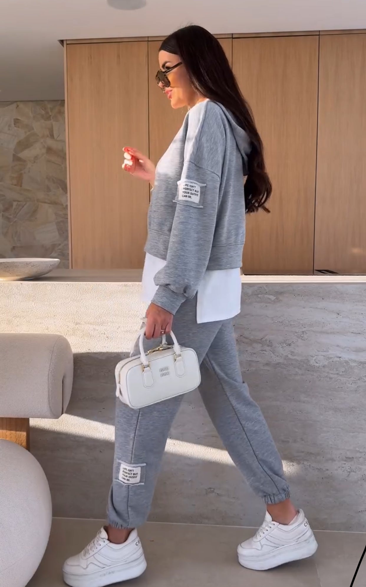 Alda™ - Sweatshirt and Elastic Trouser Set - onlinemegasale.com Alda™ - Sweatshirt and Elastic Trouser Set - onlinemegasale.com