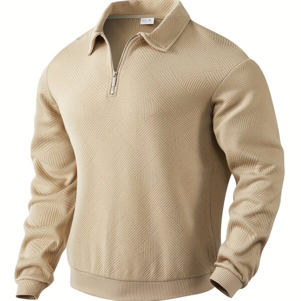 Amadeo™ - Vintage Pullover with Zip and Geometric Design