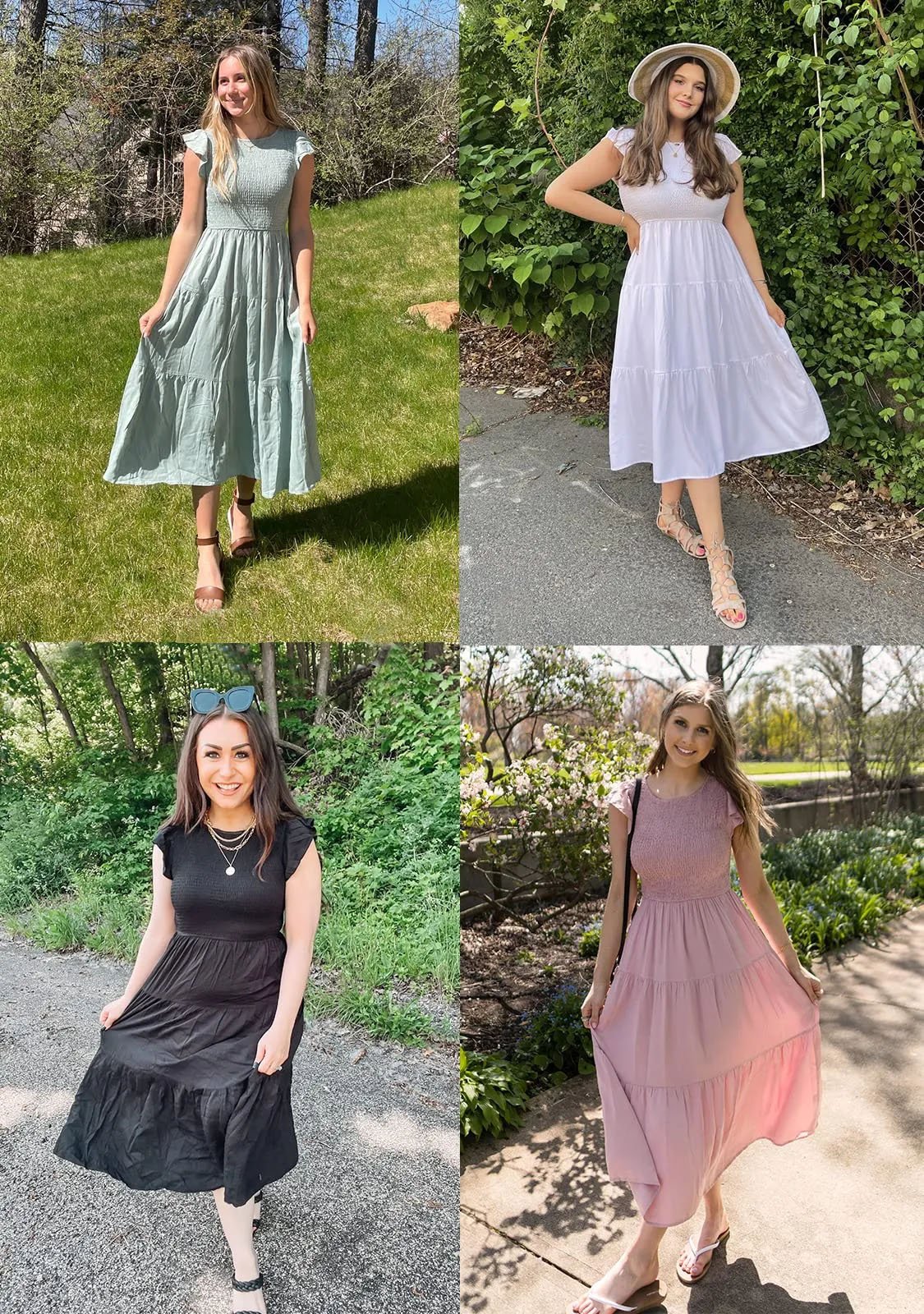 Desiree™ - Cool Midi Dress for Summer - onlinemegasale.com